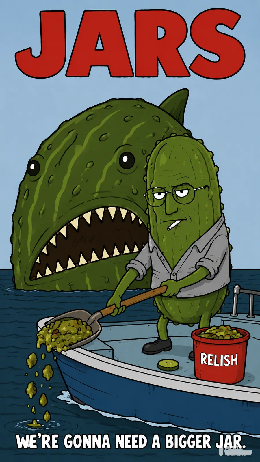 Jars: Bigger Jar pickle parody artwork.