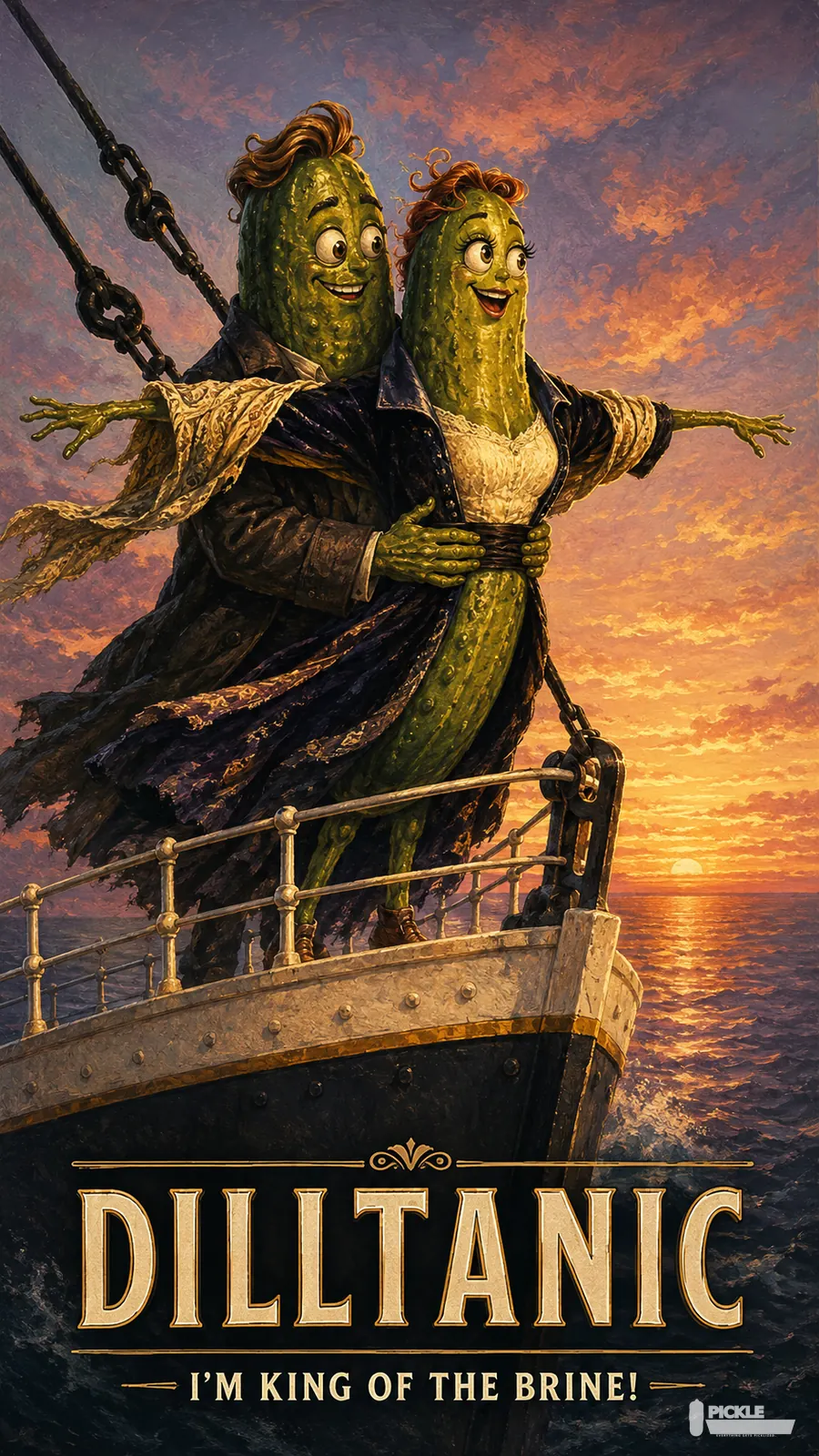 Dilltanic pickle parody artwork.