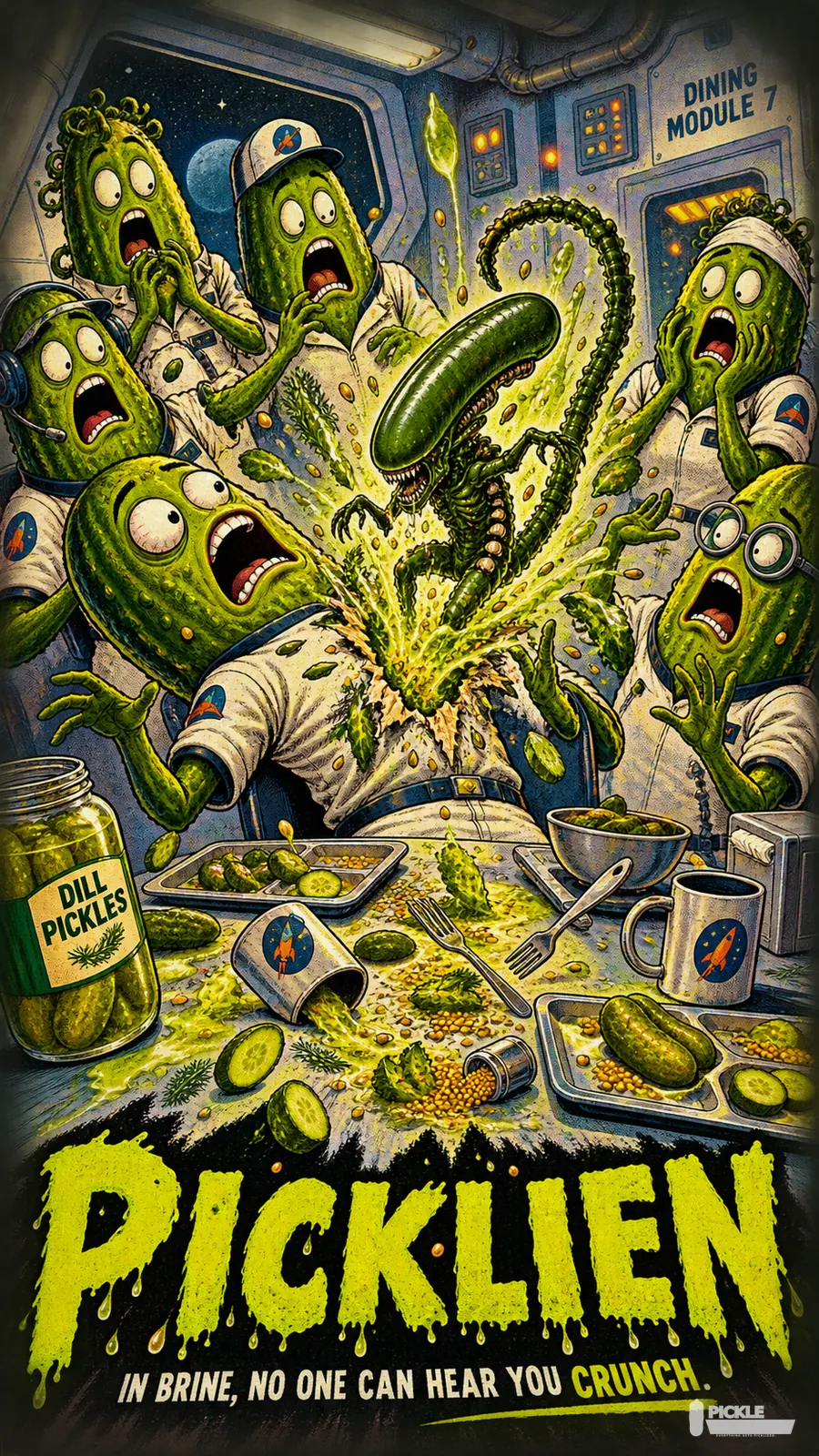 Picklien pickle parody artwork.