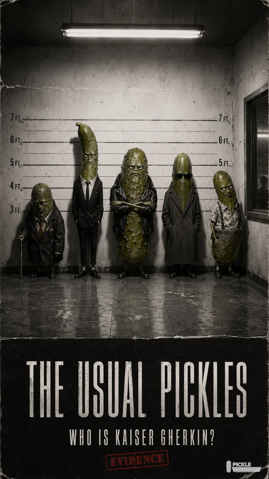 The Usual Pickles pickle parody artwork.