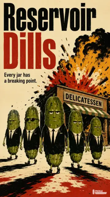 Reservoir Dills pickle parody artwork.