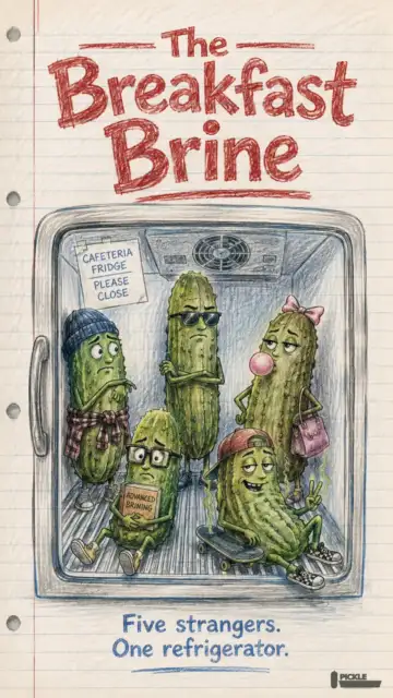 The Breakfast Brine pickle parody artwork.