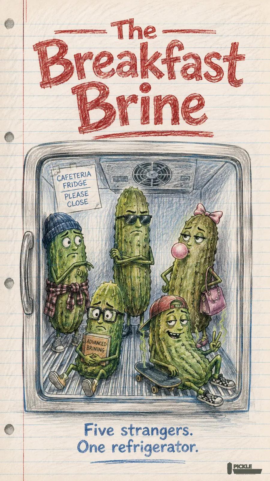 The Breakfast Brine pickle parody artwork.