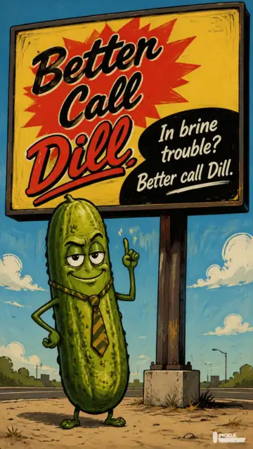 Better Call Dill pickle parody artwork.
