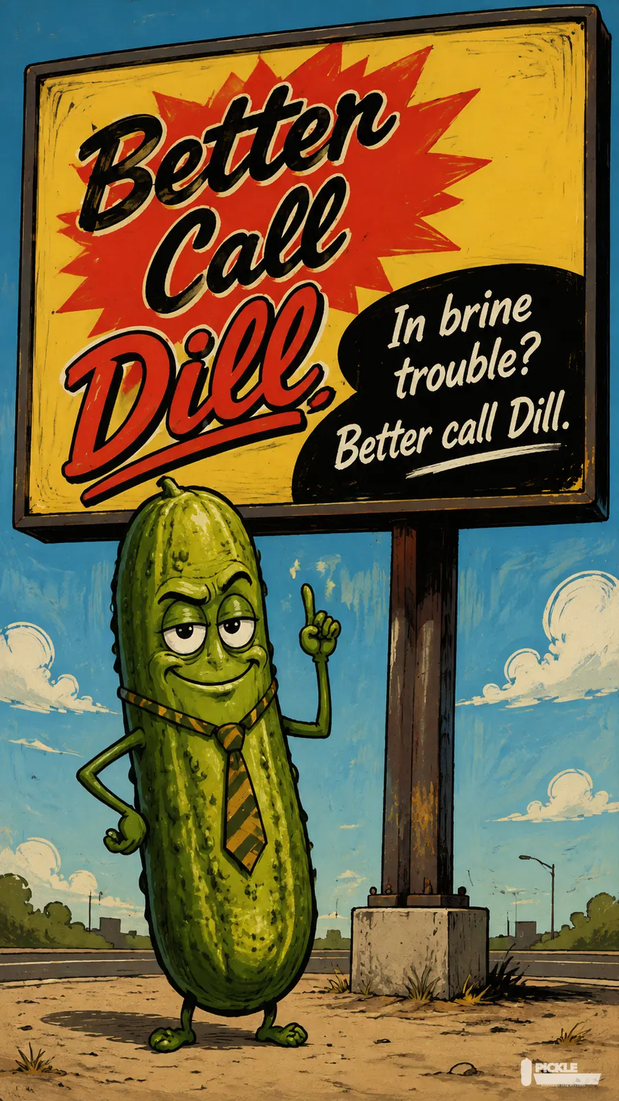 Better Call Dill pickle parody artwork.