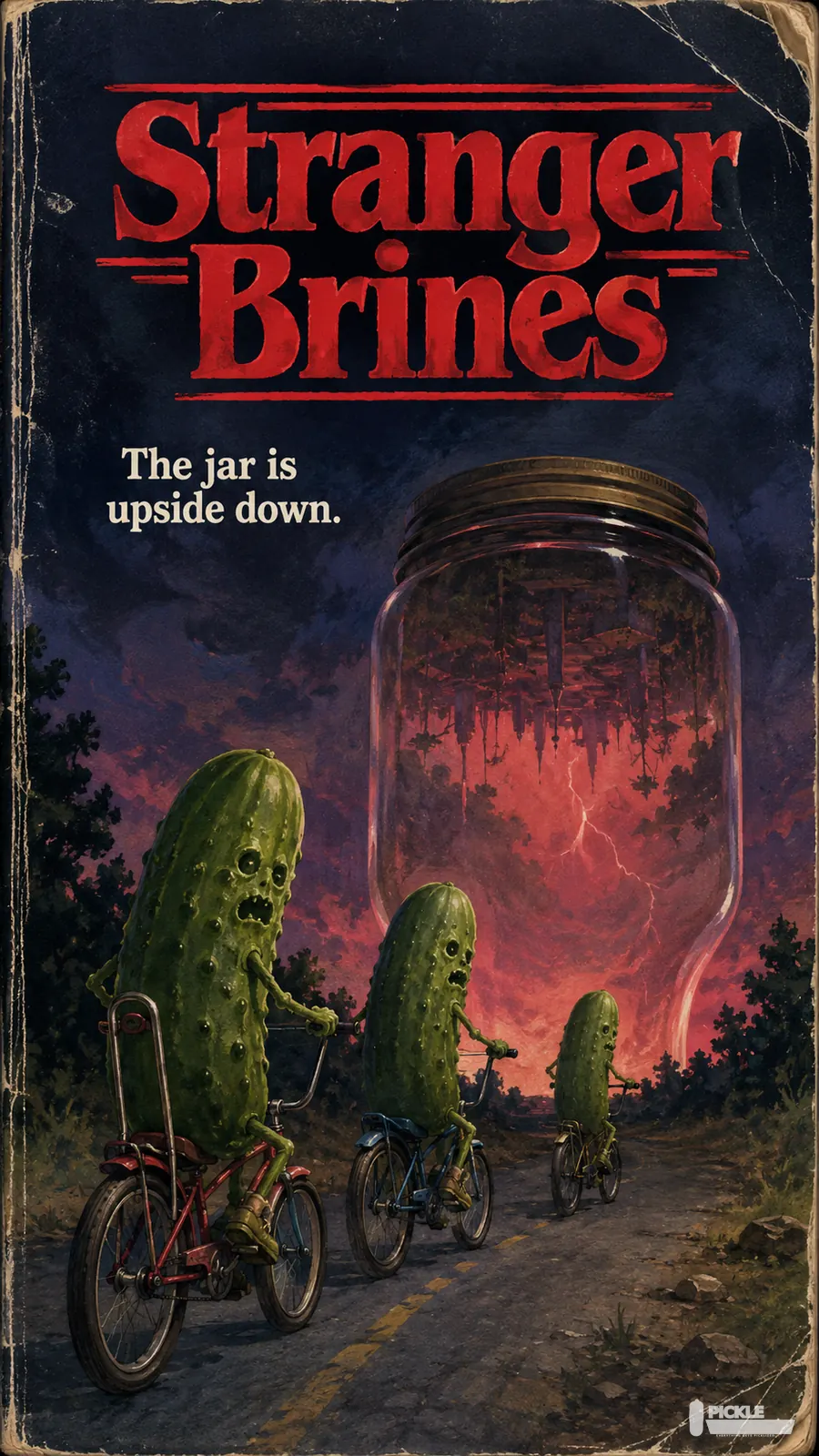 Stranger Brines pickle parody artwork.